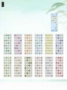 365-Day Daily Stickers, Journal And Notebook Background Decoration Stickers, Self-Adhesive Calendar - suit - View 8