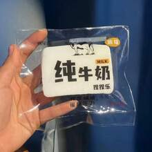 逼真柔软牛奶砖硅胶慢回弹减压玩具，生日、男孩、女孩、圣诞节完美礼物 - 彩色 - 查看 10