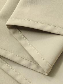 DAZY Tween flickor lös passform lång kofta med kantdetalj, höst - Grön - Visa 8