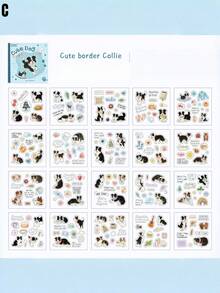 Plush Self-Healing Stickers, Pet Journal Sticker Book, Sticker Book, Cute Sticker Booklet. - suit - View 4