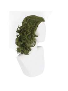 Cosplay Clown Green Medium Long Curly Hair, Daily Wear Wig, Holiday Party, Stage Performance, High Temperature Silk Cosplay Wig - Green - View 6