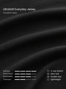 GLOWMODE Joggers CloudKnit Off-Duty Moves de ajuste relajado, con cintura ajustable con cordón, bolsillos laterales deslizantes, tela suave y ligera, para uso diario y casual - Negro - Ver 6