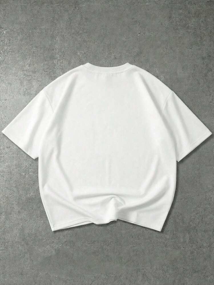 Crew Neck Short Sleeve Tee With Print