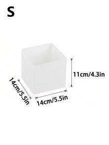 1/3/6 piezas, Caja organizadora plegable, Caja organizadora de ropa, pantalones y calcetines, Caja organizadora de ropa interior, Caja organizadora de cosméticos tipo cajón, Caja organizadora de artículos varios - Blanco - Ver 11