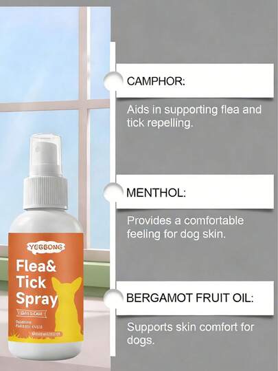 1pc Dog Skin Care Spray: Gentle Cleansing & Protection For Indoor/Outdoor Use, Suitable For All Breeds