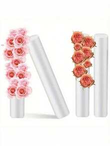 Palos de espuma floral blanca profesional (1/3/5/8/9 piezas) - Oasis cilíndrico sólido para base de ramos de boda DIY, decoración festiva y estacional (Pascua, Acción de Gracias, Halloween) - Barra de espuma - Ver 7