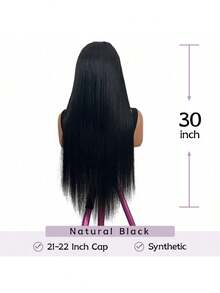 13x6高清蕾丝直发假发，200%密度，即戴即走，全蕾丝假发 - 自然色&黑色系 - 查看 8