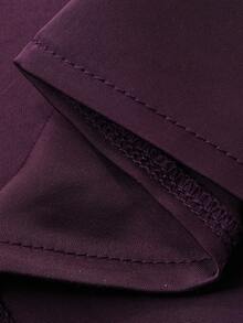 DAZY Lace & Mesh Patchwork Long Sleeve Long Robe, Women Summer & Spring Loungewear Outerwear - Dusty Purple - View 7