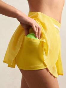 VARSIVA 女士休闲运动套装，包括扭结上衣和百褶口袋裙裤 - 彩色 - 查看 8