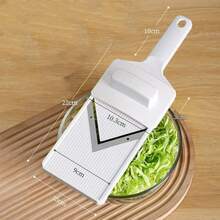 1pc Vegetable Salad Slicer Grater Shredder For Cabbage Lettuce Purple Cabbage Cucumber Bok Choy, Multi-Function Cabbage Slicer. - White - View 6