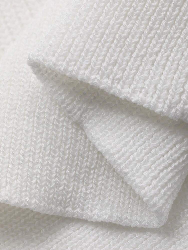 Men's Deep V-Neck Knit Top, Street Style, Summer