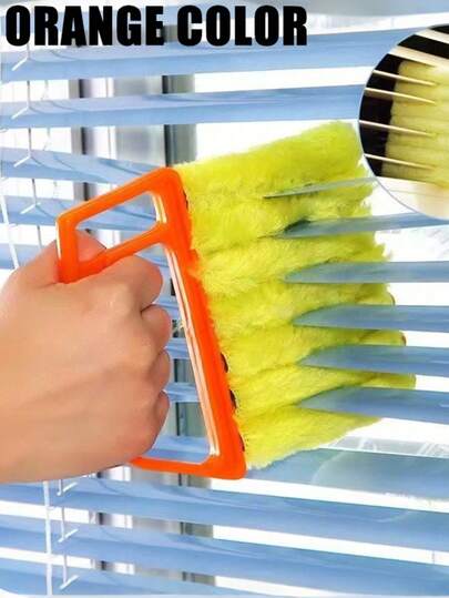 1 Piece Of Blinds Air Conditioning Gap Brush Detachable And Washable Window Cleaner Exhaust Fan Dust Removal Detergent-Free Edge Seam Brush Detachable