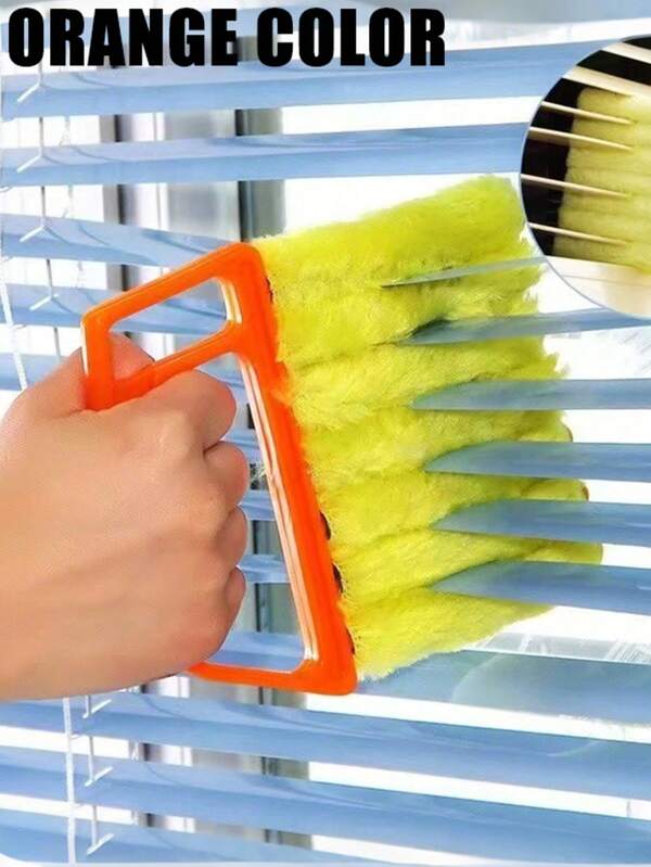 1 pieza de cepillo para la brecha del aire acondicionado de persianas, desmontable y lavable, limpiador de ventanas, cepillo para eliminar el polvo del ventilador de escape, sin detergente, cepillo para el borde de la costura desmontable