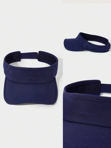 GLOWMODE Focus On Point Sweat-Wicking Quick-Drying 3D Print Adjustable Back Closure Visor Golf Tennis Pickleball Daily Casual Wear - Dark Blue - View 7