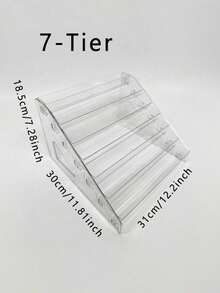 Multi-Functional Acrylic Display Stand For Toy Cars & Jewelry, Stackable Multi-Layer Showcase Organizer, Perfect Holiday Gift Ideas For Collectors - Clear - View 9