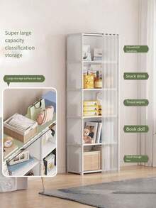 1 kệ sách đứng độc lập, giá đựng đồ nhiều tầng, kệ hẹp cho phòng khách, quà tặng Halloween & Giáng sinh. - Nhiều màu - Xem 7