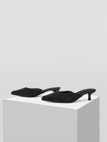 Mnmlis Women's Fashion Versatile Pointed Toe High Heels - Grey - View 2