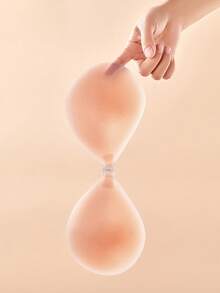 LUVLETTE 可重复使用自粘式无肩带无痕硅胶提拉文胸，附赠乳贴，旅行必备，青铜色乳贴 - 銅色 - 查看 6