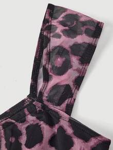 SHEIN MOD 豹纹领结两件套 - 彩色 - 查看 4