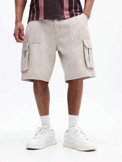 SUMWON Men's Cargo Shorts With Side Pockets And Relaxed Fit For Summer Casual Wear Outdoor Adventures