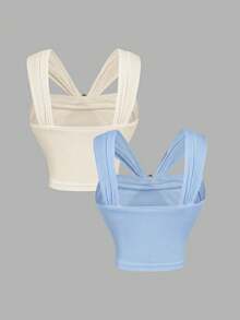 SHEIN MOD 两件套V领金属装饰黑白衬衫，适合返校、度假、派对、下午茶、复古上衣、外出、秋季、优雅、复古风、节日、办公室、工作、返校、机场等场合。 - 彩色 - 查看 2