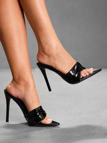 CUCCOO SZL Women Heeled Sandals - Black - View 1