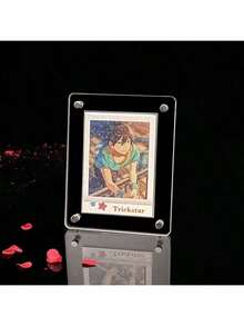 亚克力动漫角色游戏收藏卡片展示架照片透明加厚谷美收纳展示框 6.5x9.1厘米 - 黑色 - 查看 11