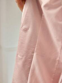 MOTF PREMIUM BLAZER ELEGANTE Y SUAVE DE SATÉN PARA MUJER - Rosa - Ver 6