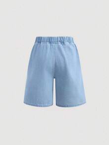 Krótkie, luźne, dżinsowe szorty dla nastolatek z lat 20. i 20. XX wieku, wiosna/lato, wakacje, wakacje, koncert, wiosna/lato, dżinsy na powrót do szkoły dla nastolatek, wakacje, wiosna, plaże dla kobiet, wakacje dla kobiet, walentynki - Średni jeans - Zobacz 3