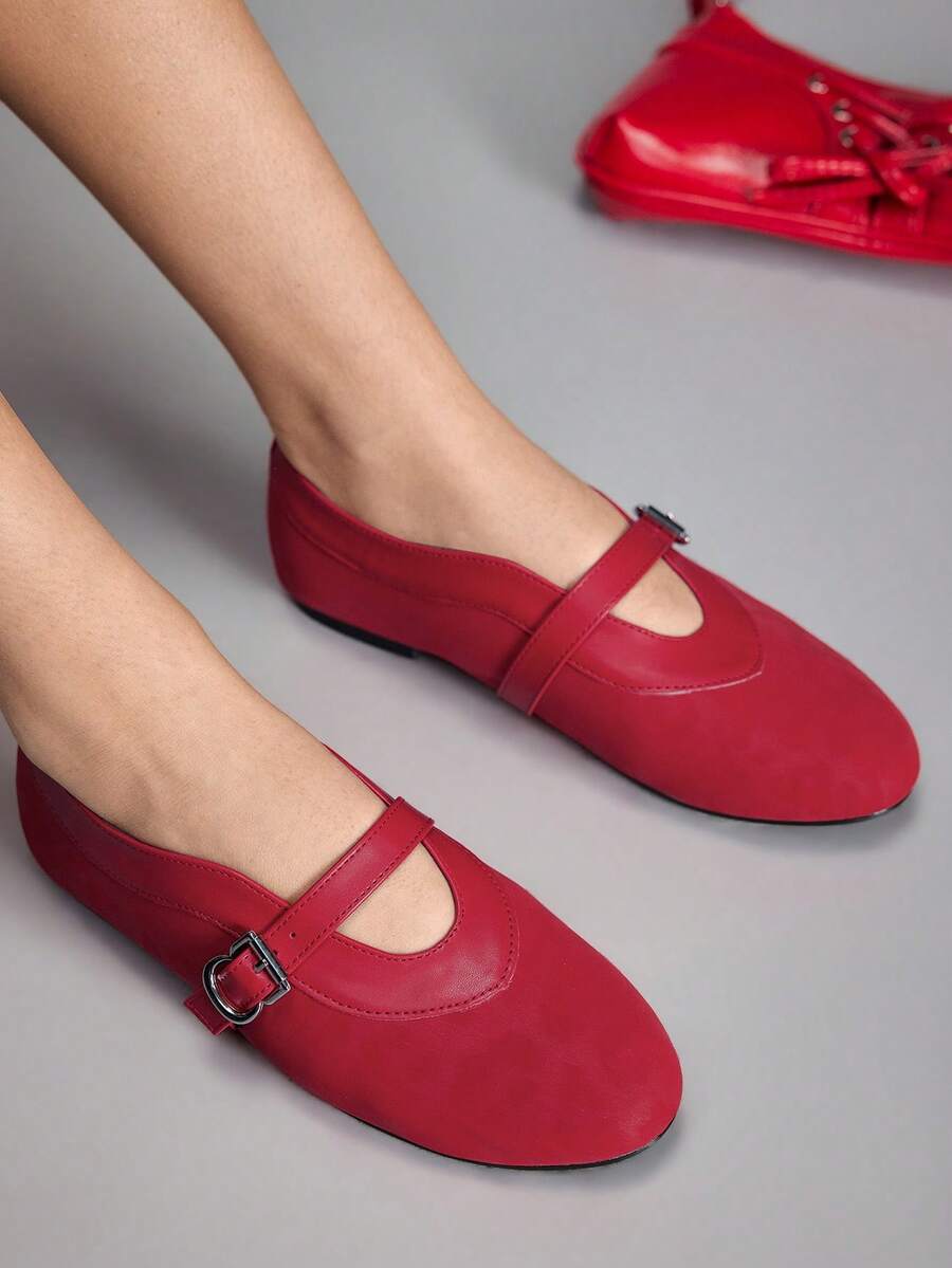 CUCCOO GRLICON 女士平底鞋 - 紅色 - 查看 1