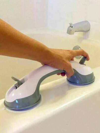1 Bathroom Armrest Anti Fall Suction Cup Bathroom Bathtub Handle Glass Door And Window Elderly Handle, Safety Assistance Handle Anti Slip Support Bathroom Bathtub Pole Safety, Home, Bathing, Bathing, Elderly Care, Anti Fall