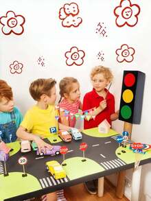 Racing Theme Traffic Light Box - Traffic Signal Centerpiece Decor, Perfect For Race Car Birthday Party Supplies, Table Centerpiece & Party Backdrop Decorations - Multicolor - View 6