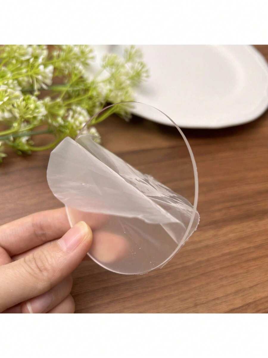 30/50/100PCS 4in Round Clear Circles Sheet Acrylic Wedding Seat Name Card Round Disc Transparent Acrylic Blank Plastic Disc For Cake Holders Coasters Picture Frame Painting Art Project Party DIY Crafts Name Cards And Engraving