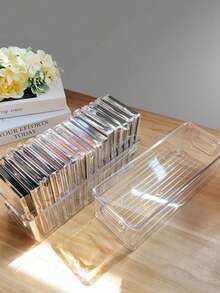 睫毛嫁接及首饰收纳盒，透明化妆品整理盒，化妆刷收纳架，桌面展示盒 - 完美礼物 - 無色 - 查看 2