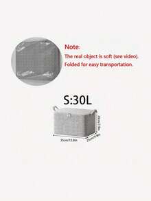 灰色箭头牌储物袋，采用加厚无纺布制成，可折叠设计，超大容量，适用于衣柜整理、搬家用品，节省空间。 - 米白色 - 查看 12