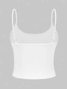 Glimmora 夏季度假休闲椰子印花吊带衫 - 白色 - 查看 2