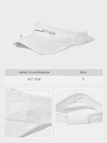 GLOWMODE Focus On Point Sweat-Wicking Quick-Drying 3D Print Adjustable Back Closure Visor Golf Tennis Pickleball Daily Casual Wear - Beige - View 5