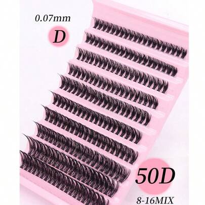 200 Large Capacity Eyelash Cluster, Individual False Eyelashes, DIY Cluster Eyelashes, Extended Cluster Eyelashes, Curled Cluster Eyelashes, 50D Cluster False Eyelashes, Ultra Dense Single Eyelash Cluster Slender Eyelash Cluster, Slender Comic Eyelashes, Suitable For Beginners At Home. 0.07mm D Curled 8-16mm Mixed Natural Eyelash Extension, 50P Cluster Dense Cluster False Eyelasheslash Clusters,Eyelash Clusters,Individual Eyelashes,Lashes,Fake Lashes