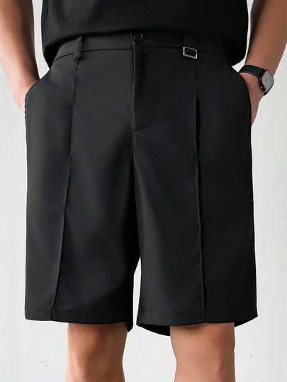 HUEFORM Men's High-Quality Wrinkle-Resistant Casual Loose Straight Leg Shorts, Vintage Style Suitable For Home, Business, Commute, Father, Husband, Boyfriend Gift, Spring