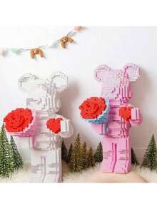 Đồ chơi xếp hình hình trái tim mới năm 2025, đồ chơi xếp hình trái tim tỏ tình, mô hình lắp ráp gấu bông cầm tay tỏ tình, quà tặng tỏ tình ngày Valentine, quà sinh nhật cho bạn gái, quà Giáng sinh bất ngờ. - Nhiều màu - Xem 6