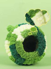 鸟巢，小型鹦鹉宠物冬季保暖鸟屋，虎纹牡丹图案，加厚隔热层，适合睡眠，鸟巢繁殖箱保暖巢，鹦鹉保暖鸟屋，冬季保暖牡丹和黑凤凰图案。 - 彩色 - 查看 8