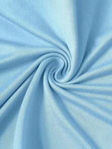 Manfinity LEGND 洛杉矶字母印花男士短袖T恤，时尚休闲男士蓝色T恤 - 藍色 - 查看 4