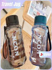 1300毫升透明水瓶，防漏大容量便携旅行水壶，轻便 - 彩色 - 查看 1