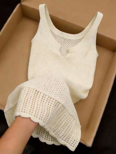 GlowEve New Arrival European And American Fashion Mixed Color Knitted Sweater Top