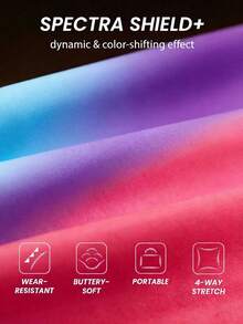 Innovista Seamless Women Gradient Print Sport Set Removable Cups Mesh Ventilation High-Waisted Leggings & Crop Top For Outdoor Yoga Indoor Cycling Boxing Running Commute Peloton Australian Open Fitness Glow Up January Gym Motivation Valentine Essentials Active Lifestyle Wear Gym Women Sets Sports Women Sets Seamless Set Light Blue Pink - Blue - View 5