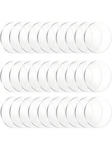 30/50/100PCS 4in Round Clear Circles Sheet Acrylic Wedding Seat Name Card Round Disc Transparent Acrylic Blank Plastic Disc For Cake Holders Coasters Picture Frame Painting Art Project Party DIY Crafts Name Cards And Engraving - Clear - View 6