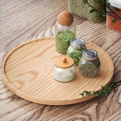 1 stuk Lazy Susan organizer, bamboe draaiplateau voor kast, voorraadkast, tafel of aanrecht.