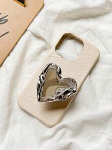 Joivida 1pc Heart-Shaped Mirror Surface Phone Grip, Homemade Decorative Phone Stand, Portable Desktop Handheld Fixator, Travel Accessory, Bag Accessory, Valentine's Day Gift, Birthday Gift For Women And Collectors,Spring To Summer - bracket - View 9