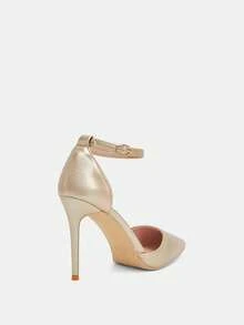 Glitzique Giày cao gót hở mũi hở gót hở mũi dành cho nữ Thu/Đông 2025, Thanh lịch, Giày cao gót nữ, Thanh lịch, Trang phục dự tiệc - Vàng - Xem 5