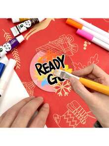 30/50/100PCS 4in Round Clear Circles Sheet Acrylic Wedding Seat Name Card Round Disc Transparent Acrylic Blank Plastic Disc For Cake Holders Coasters Picture Frame Painting Art Project Party DIY Crafts Name Cards And Engraving - Clear - View 3